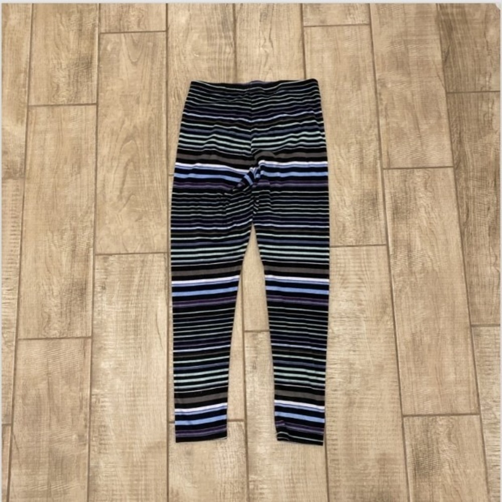 Cuddl Duds 2 PAIR Lot Pajama Pants S Colorful Pink Blue Striped Cozycore Lounge - Picture 4 of 16